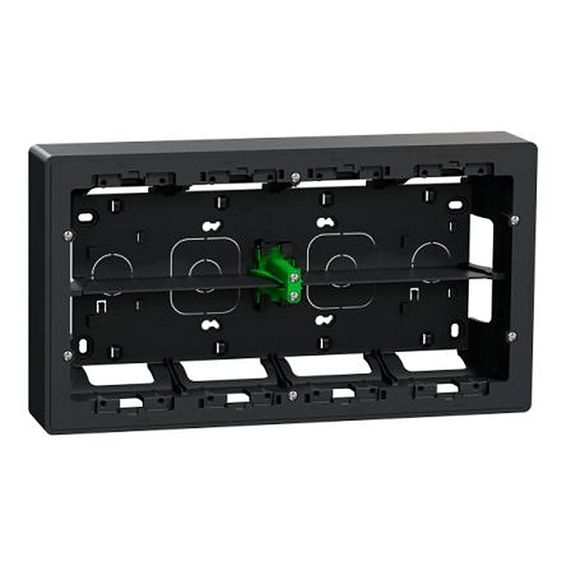 Schneider Electric New Unica Anthracite ABS Back Box Mounting Frame, Surface Mount 165 mm 300mm 50 mm