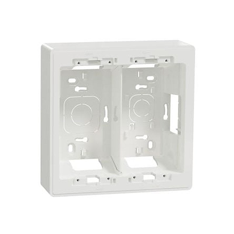 Schneider Electric White ABS Unica Control Station Enclosure - 4 Hole