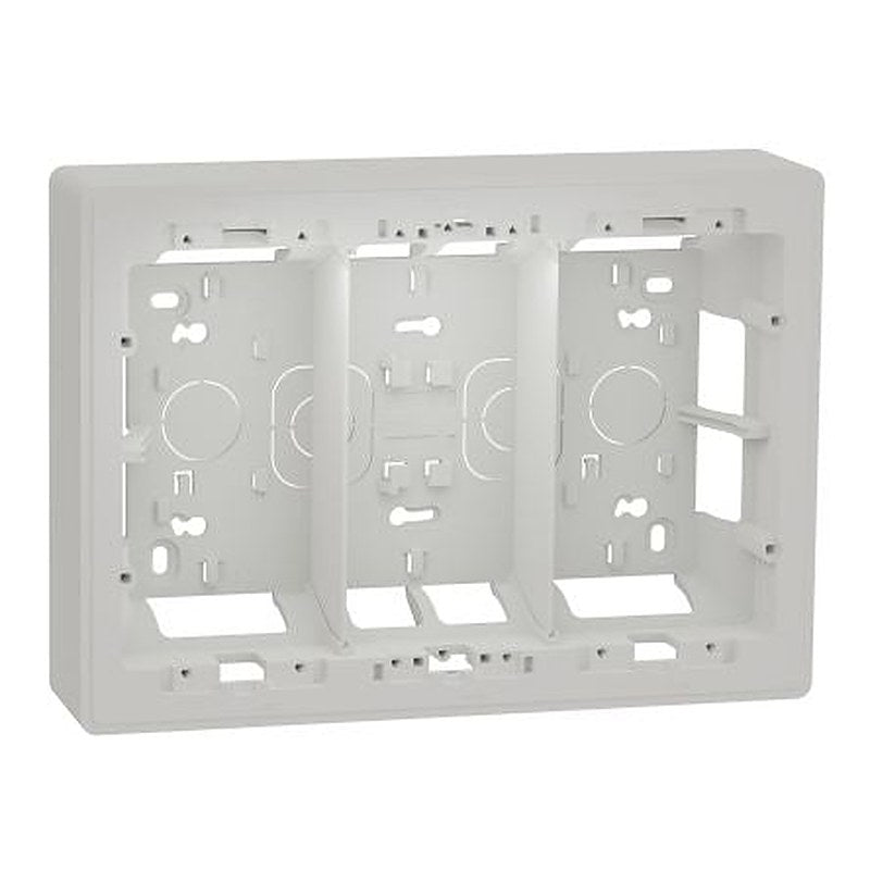 Schneider Electric White ABS Unica Control Station Enclosure - 4 Hole
