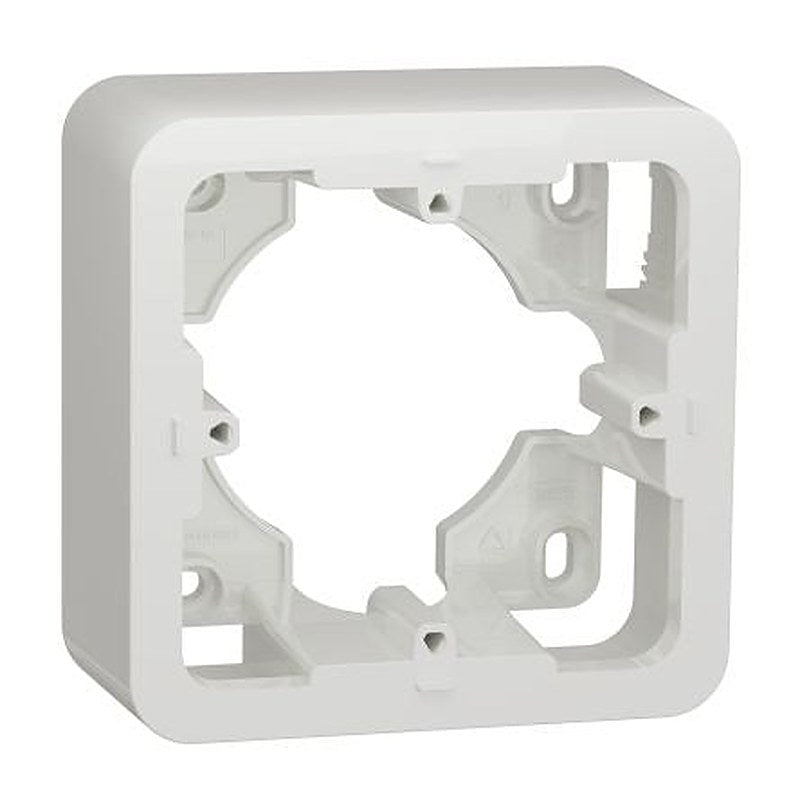 Schneider Electric Unica Pro White ABS Back Box, IEC, Surface Mount, 1 Gangs 87 mm 87mm 40 mm