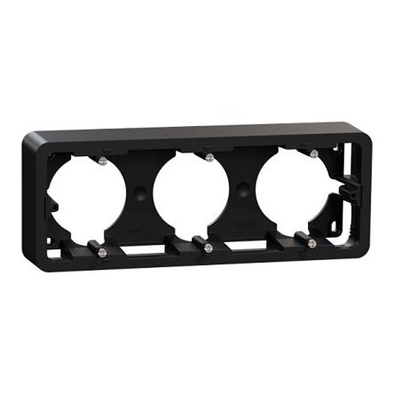Schneider Electric, New Unica Black Industrial Power Connector, Surface Mount
