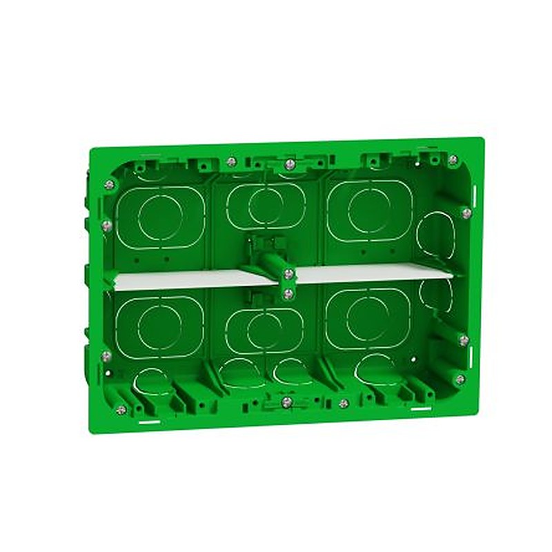 Schneider Electric Green ABS Unica Control Station Enclosure - 8 Hole