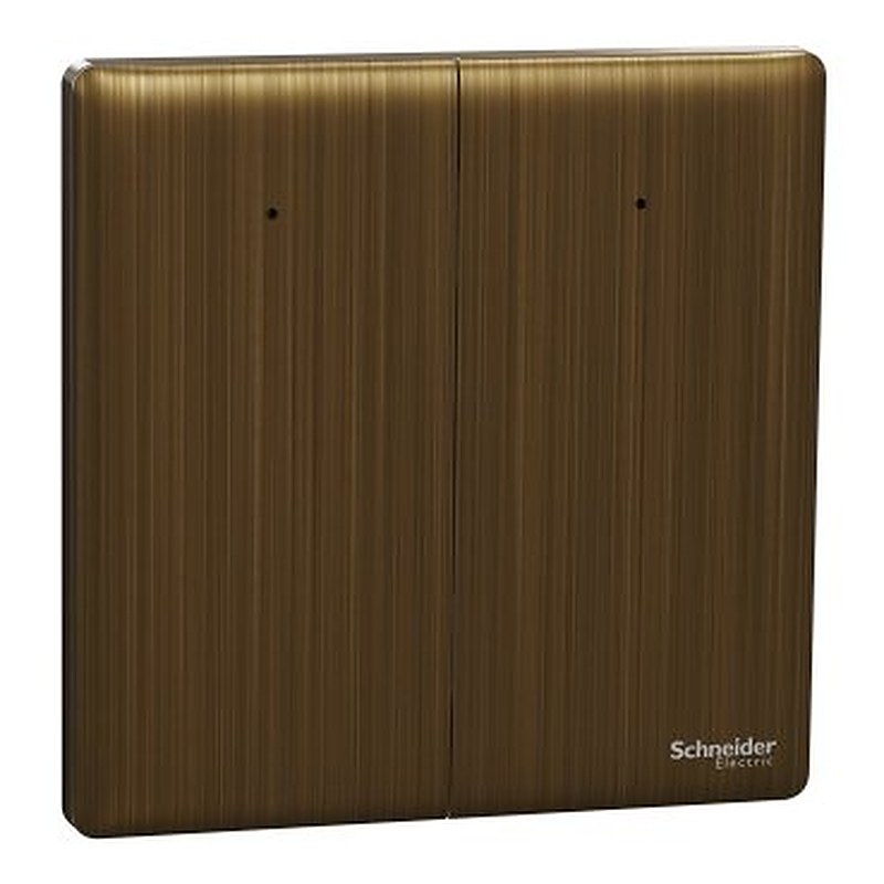 Switch, Unica X, 2 way, 16AX, 250V, 2 gangs, with LED, antique brass (Switch Unica X) is a Schneider Electric product. Designed for reliable performance and long service life. Available across Iraq — contact us for pricing and delivery options.