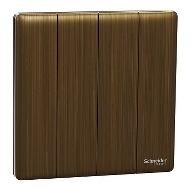 Switch, Unica X, 2 way, 16AX, 250V, 4 gangs, antique brass (Switch Unica X) is a Schneider Electric product. Designed for reliable performance and long service life. Available across Iraq — contact us for pricing and delivery options.
