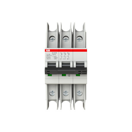 ABB System Pro M Compact SU200 M Miniature Circuit Breaker, 3-Pole, 40A, Type Z, 400V ac AC, 10 kA Breaking Capacity
