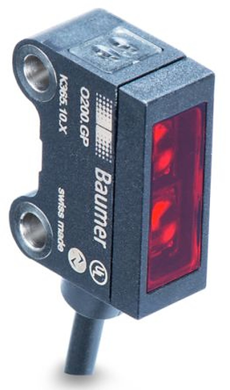 Baumer Background Suppression Photoelectric Sensor, Block Sensor