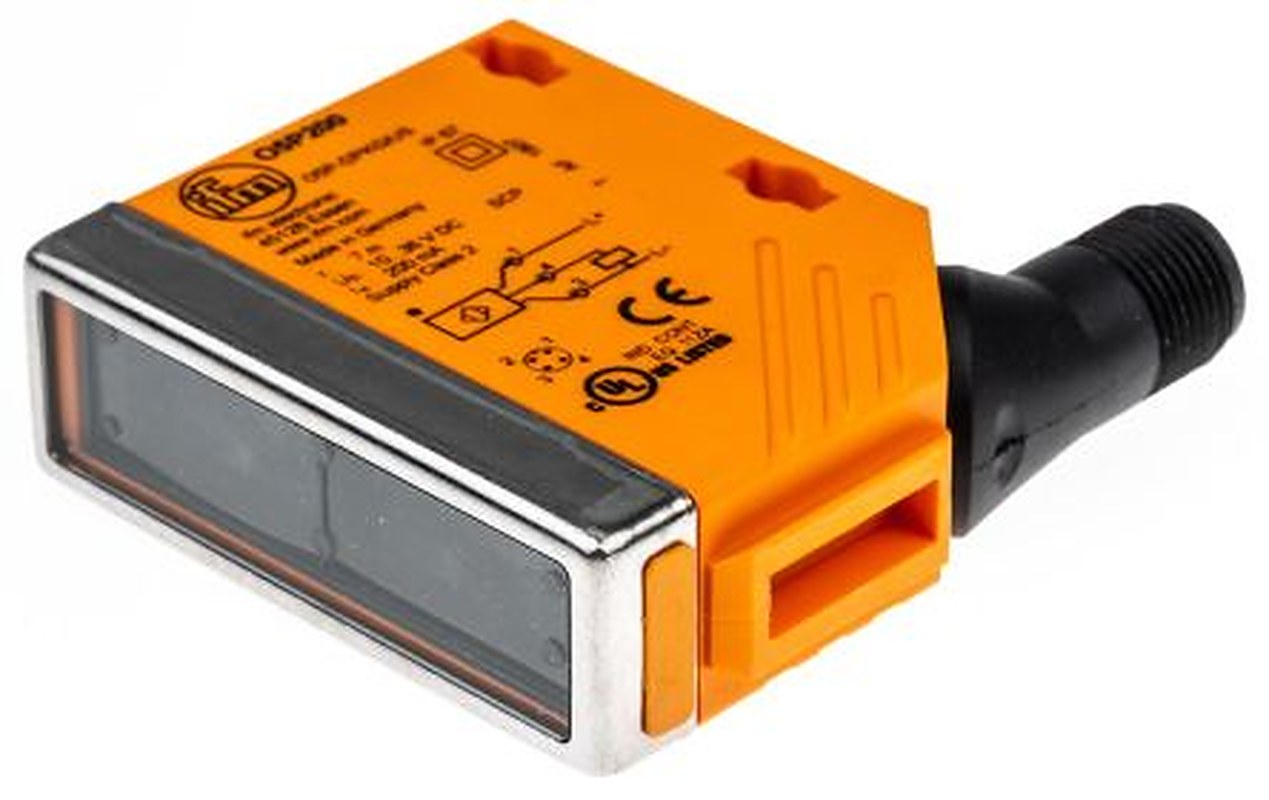 ifm electronic Retroreflective Photoelectric Sensor, Block Sensor
