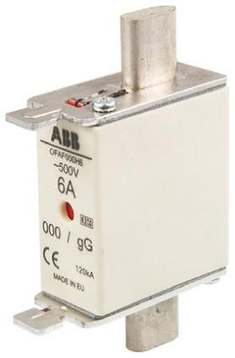 ABB 6A Centred Tag Fuse NH000 500V