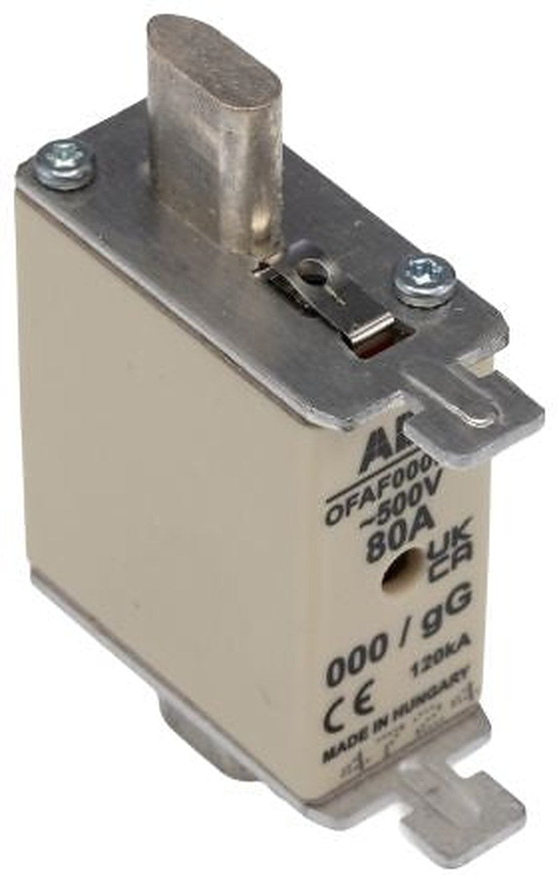 ABB 80A Centred Tag Fuse NH000 500V