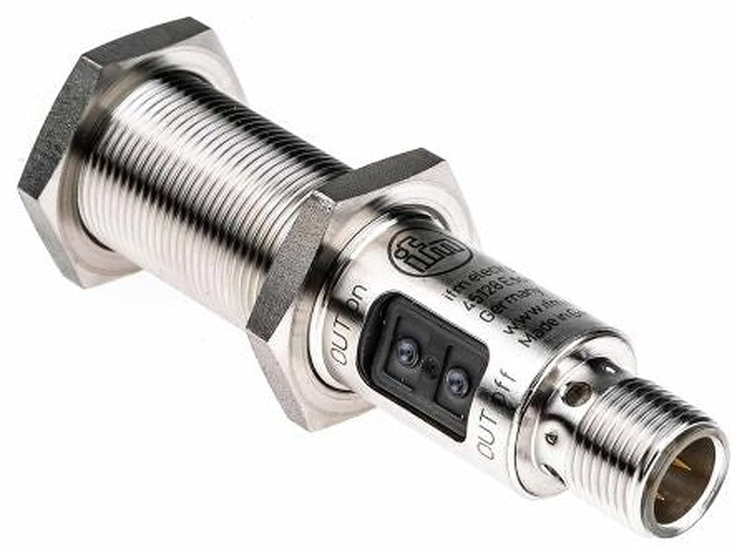 ifm electronic Retroreflective Photoelectric Sensor, Barrel Sensor
