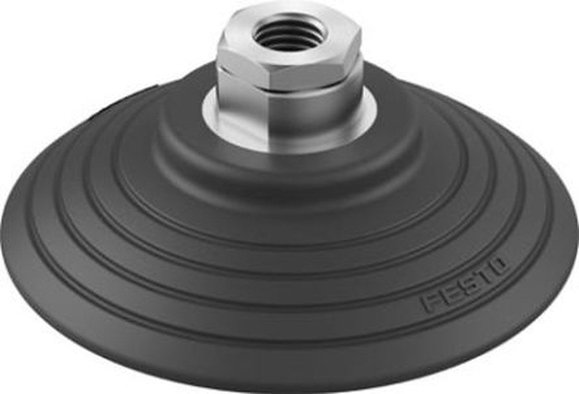 Festo 100 mm Flat Nitrile Rubber (NBR) Vacuum Cup OGVM-100-S-N-G14F G 1/4