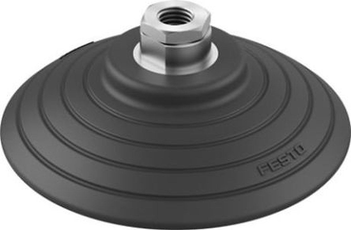 Festo 125 mm Flat Nitrile Rubber (NBR) Vacuum Cup OGVM-125-S-N-G14F G 1/4