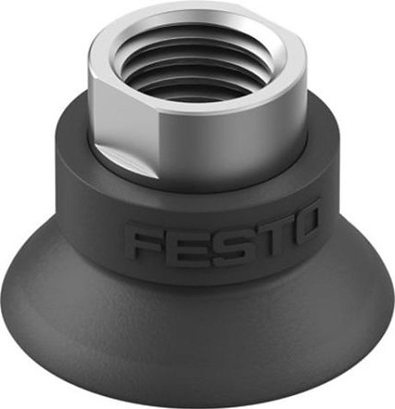 Festo 30 mm Round Nitrile Rubber (NBR) Vacuum Cup OGVM-30-G-N-G14F G 1/4