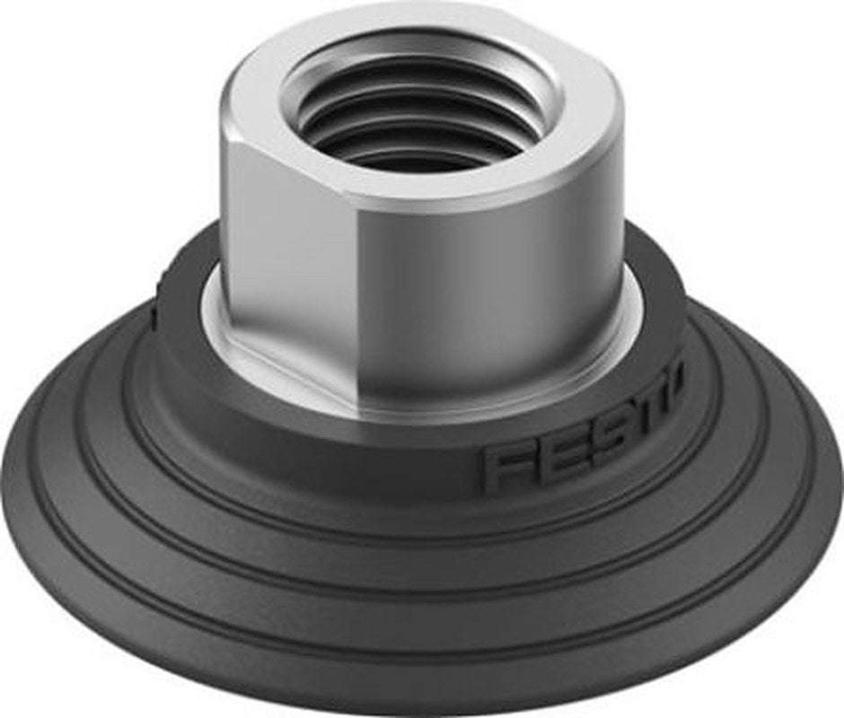 Festo 40 mm Flat Nitrile Rubber (NBR) Vacuum Cup OGVM-40-S-N-G14F G 1/4