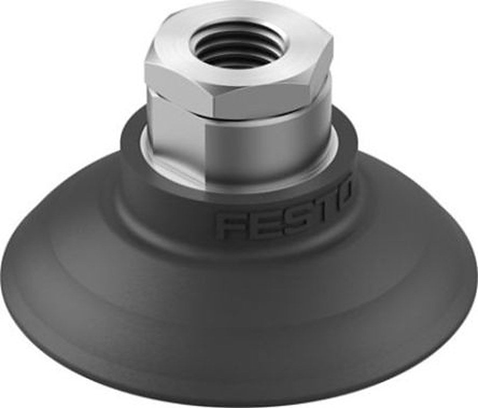 Festo 60 mm Round Nitrile Rubber (NBR) Vacuum Cup OGVM-60-G-N-G14F G 1/4