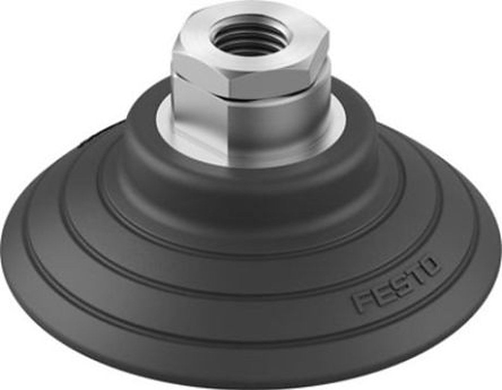 Festo 80 mm Flat Nitrile Rubber (NBR) Vacuum Cup OGVM-80-S-N-G14F G 1/4
