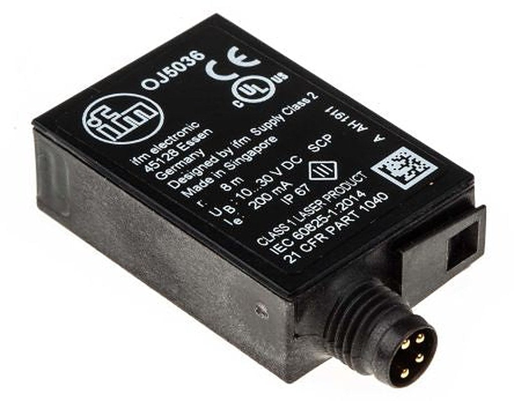 ifm electronic Retroreflective Photoelectric Sensor, Block Sensor