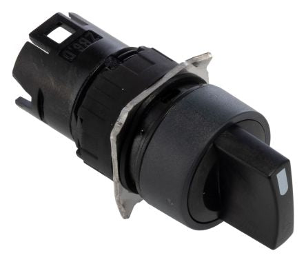 Schneider Electric Harmony XB6 Series 3 Position Selector Switch Head, 16 mm Cutout, Black Handle, IP65