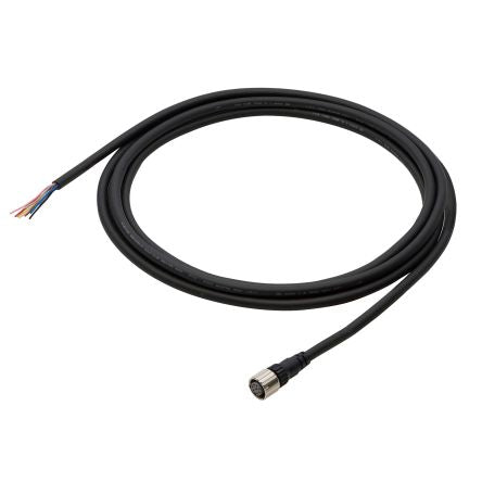 Omron, F3SG-R Series Single-Ended Cable for Receiver 14.9 mm for Use with Receiver M12 Connector (8-pin)