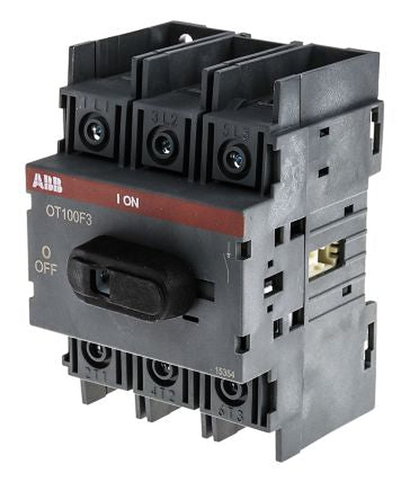 ABB 3-Pole DIN Rail Non-Fused Isolator Switch -, IP20, 100A, 560 kW