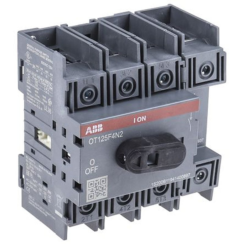 ABB 4-Pole Base Isolator Switch -, IP20, 125A, 560 kW