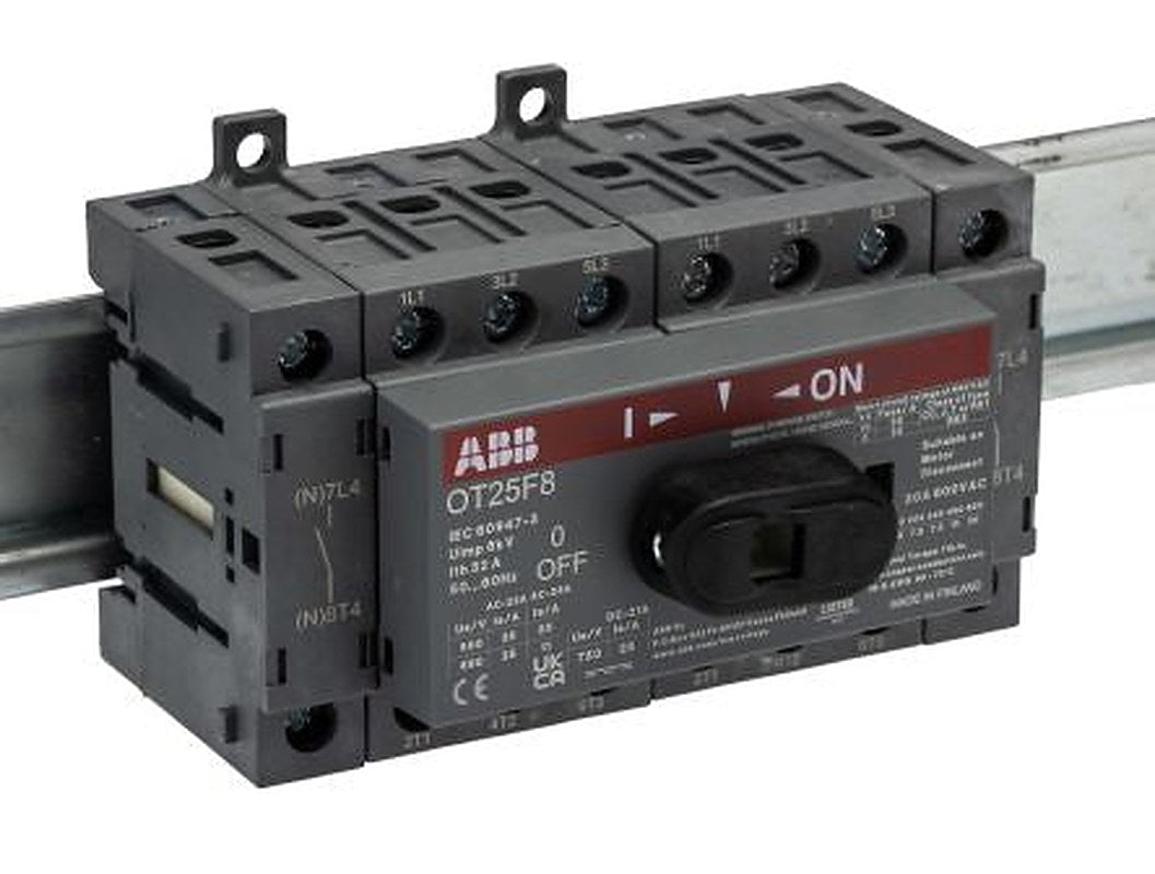 ABB 8-Pole Base Isolator Switch -, IP20, 25A, 9 kW