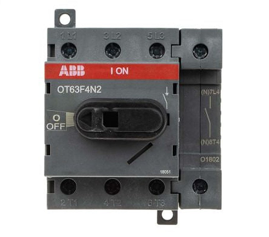 ABB 4-Pole DIN Rail Non-Fused Isolator Switch -, IP20, 63A, 560 kW