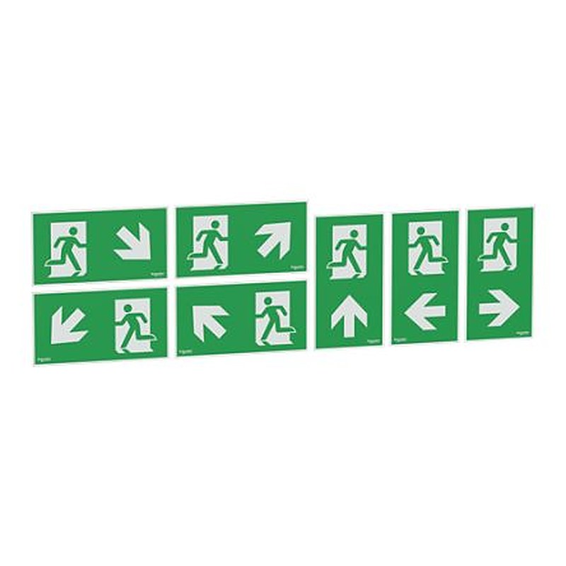 Schneider Electric White, Green Safety Label 260 mm x 140 mm