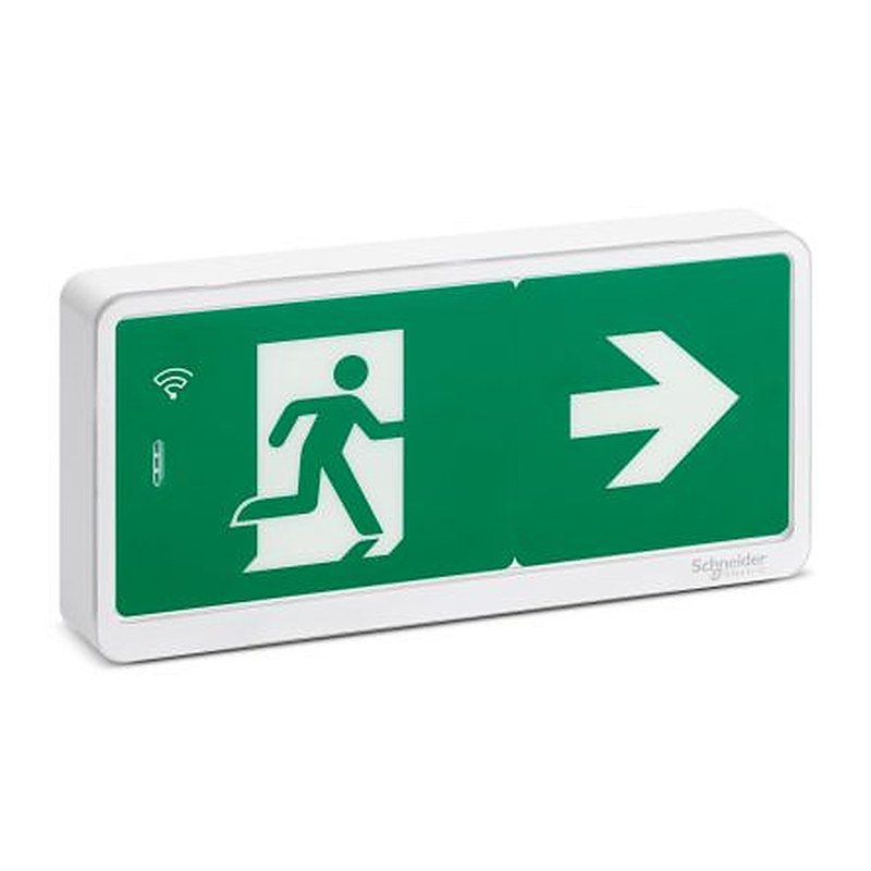 Schneider Electric LED Emergency Light Fitting, Surface, Wall