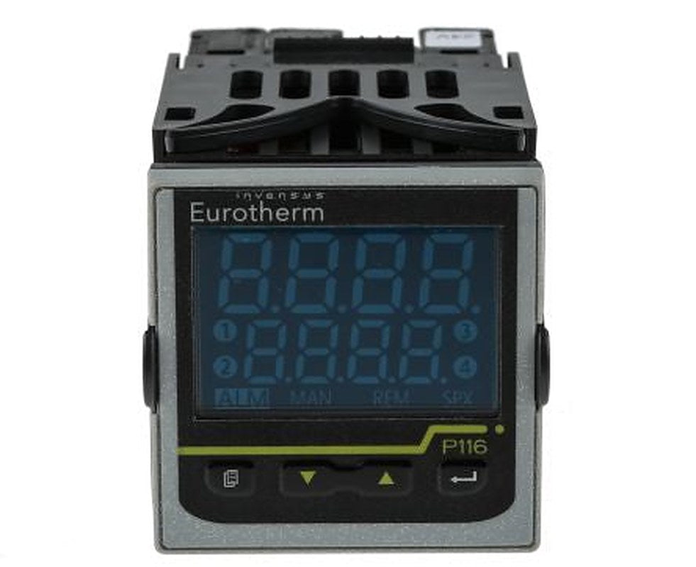 Eurotherm Piccolo P116 Panel PID Temperature Controller, 3 Output Relay 24V ac/dc On-Off