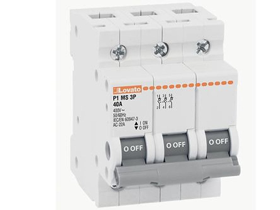 Lovato 3-Pole DIN Rail Switch Disconnector -, IP20, IP65, 125A