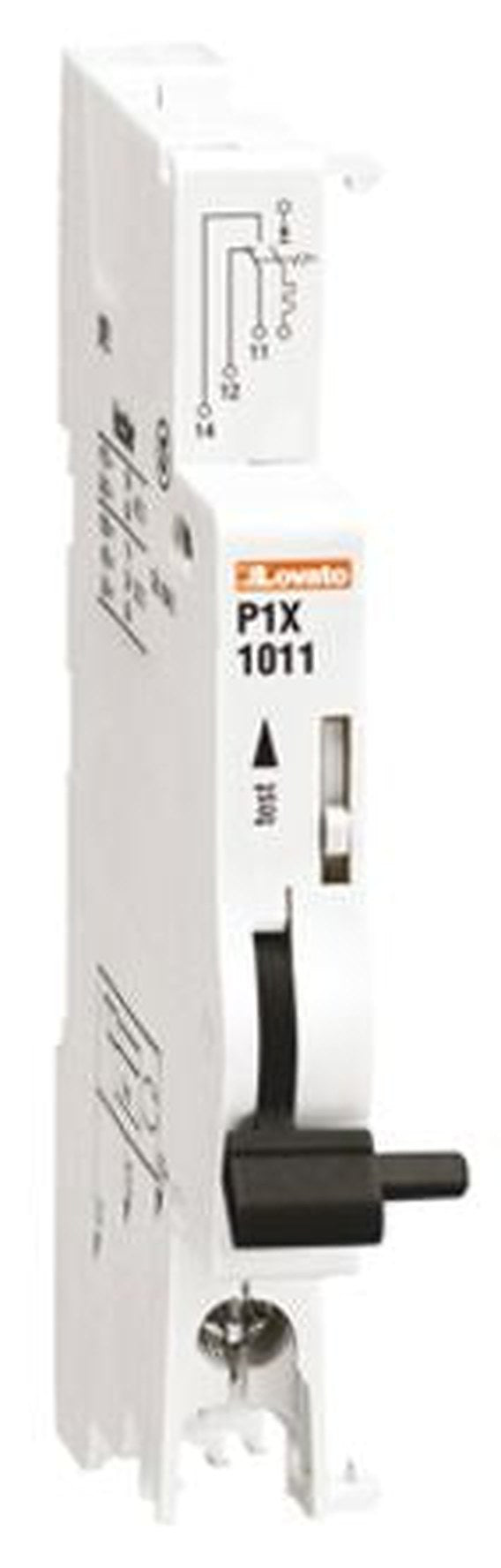 Lovato Auxiliary Contact, 1 Contact, 1 CO, P1, DIN Rail, 6 A, 230V, 400 V, P1X1311