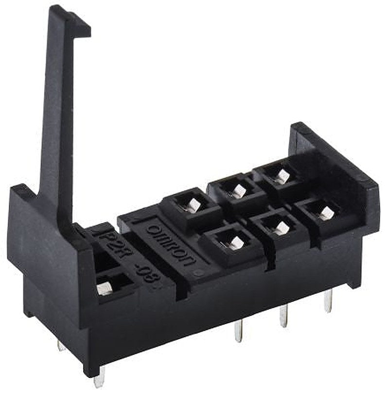 Omron P2R 8 Way 250V ac PCB Relay Socket, for use with 2 Pole G2RS Series