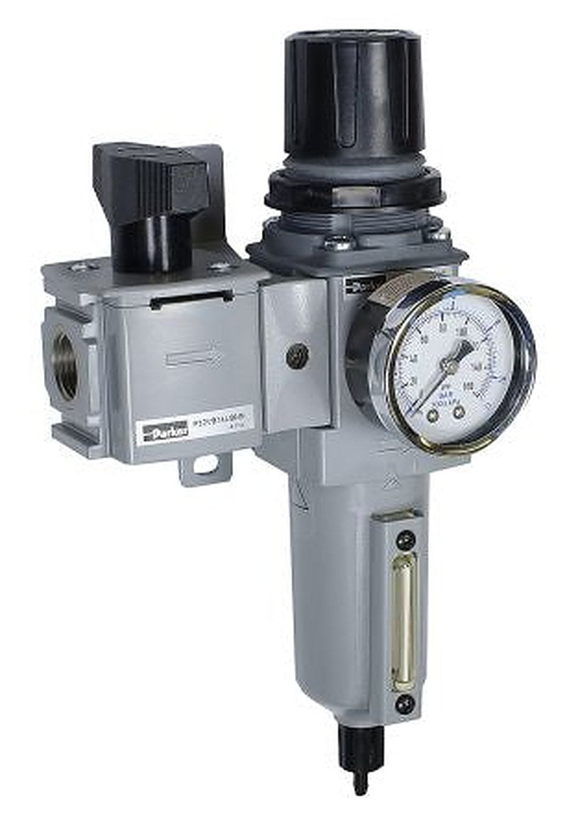 Parker P31 Filter Regulator, 5 μm, 1/2 in, Manual, 8 bar