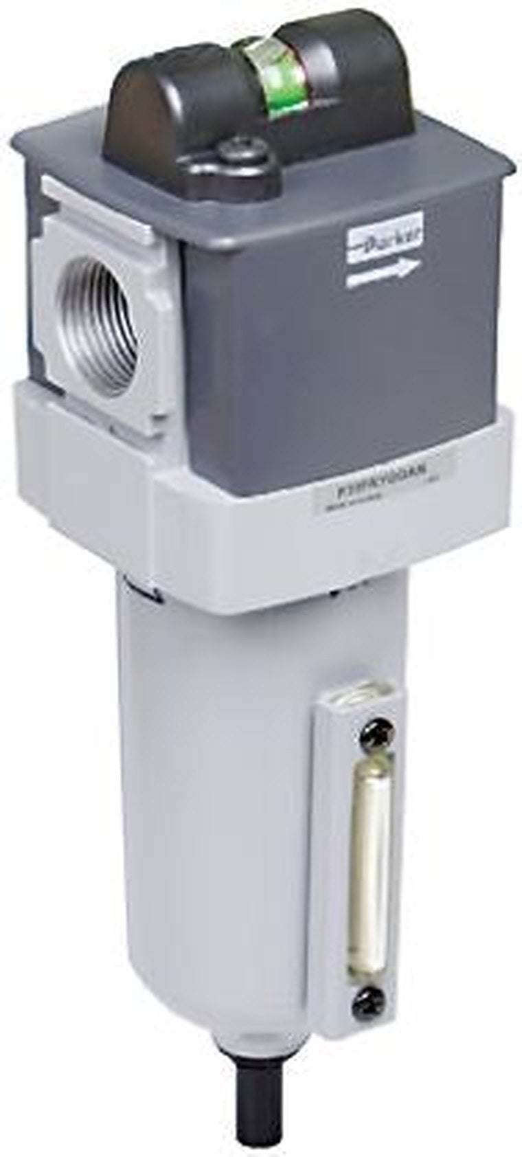 Parker P33 series 0.01 μm 3/4 in 17 bar Pneumatic Filter 42 SCFM max with Manual drain