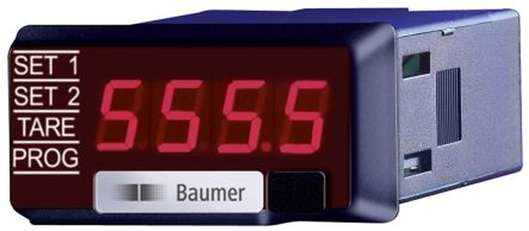 Baumer PA220 LED Digital Panel Multifunction Meter for AC Current, 22.2 mm x 45 mm