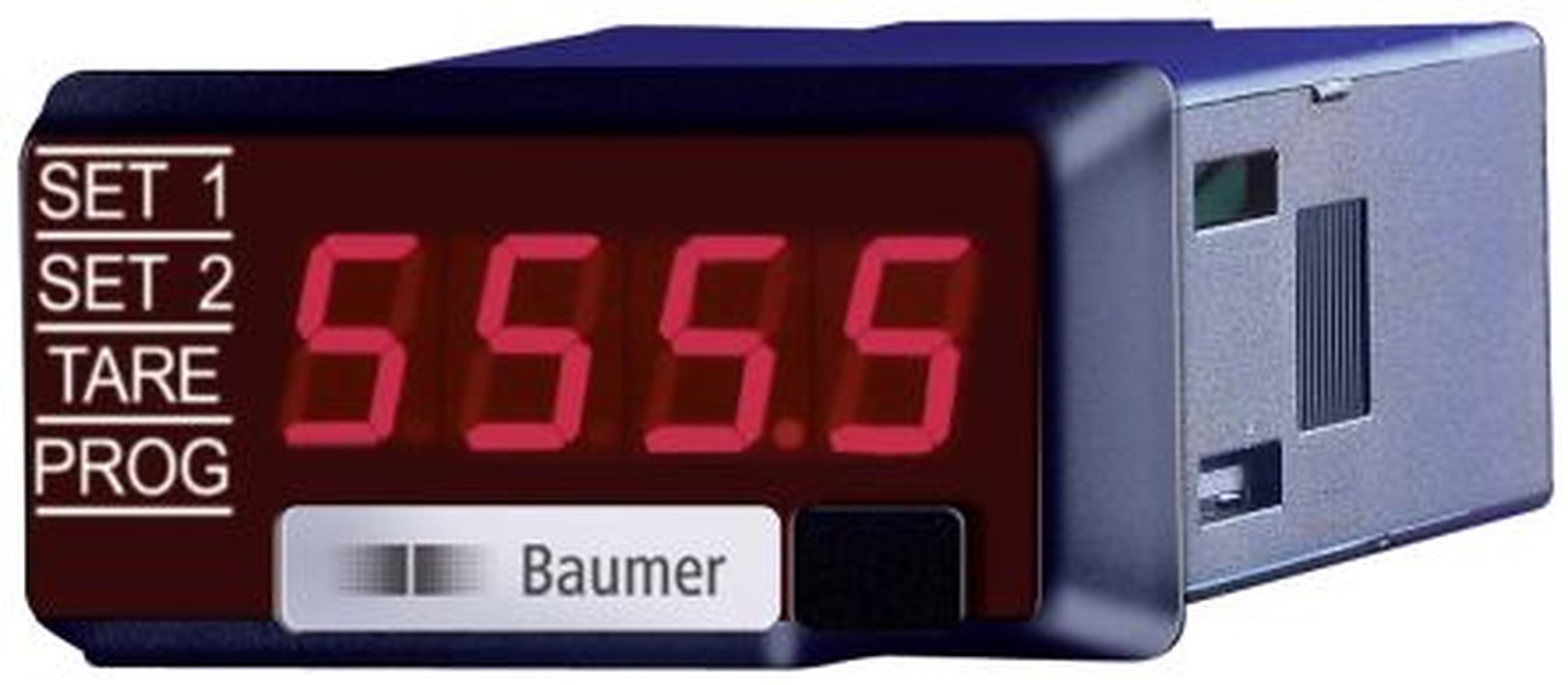 Baumer PA220 LED Digital Panel Multifunction Meter for AC Current, 22.2 mm x 45 mm