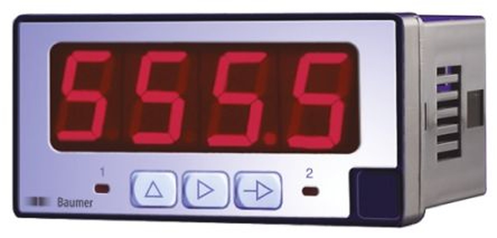 Baumer PA408 LED Digital Panel Multifunction Meter for Current, Voltage, Temperature, Resistance, 45 mm x 93 mm