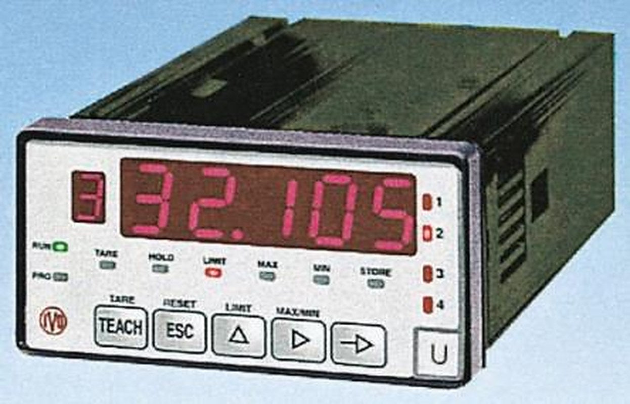 Baumer PA422 LED Digital Panel Multifunction Meter for Pressure, Torsion, Weight, 93 mm x 45 mm