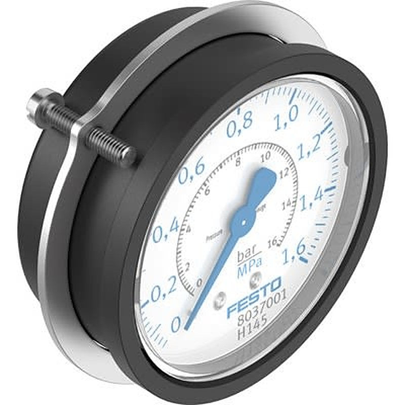 Festo G 1/4 Pressure Gauge, 63 mm, 16 bar