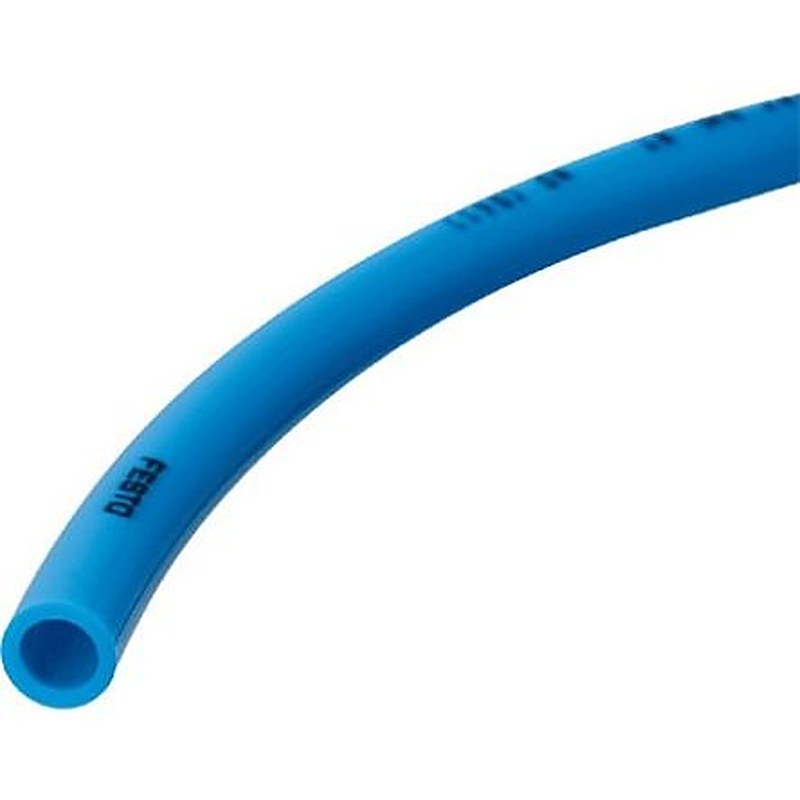 Festo Thermoplastic Elastomer, Flexible Tubing, 7 mm ID, 10 mm OD, Blue