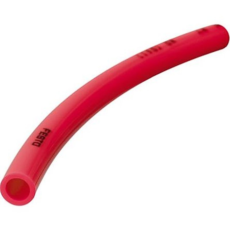 Festo Thermoplastic Elastomer, Flexible Tubing, 7 mm ID, 10 mm OD, Red