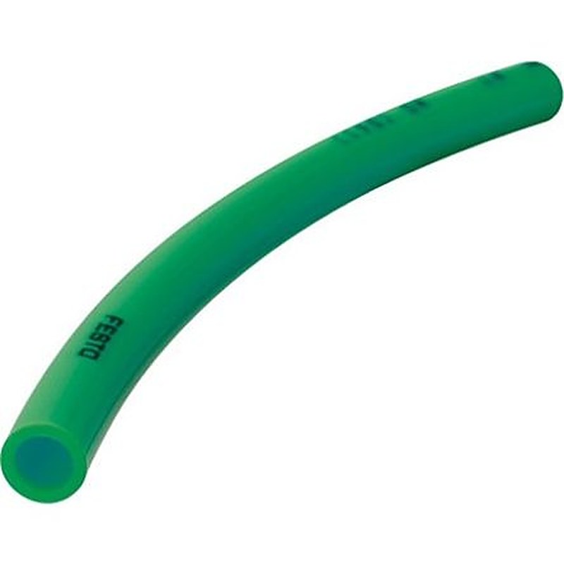 Festo Thermoplastic Elastomer, Flexible Tubing, 8.4 mm ID, 12 mm OD, Green