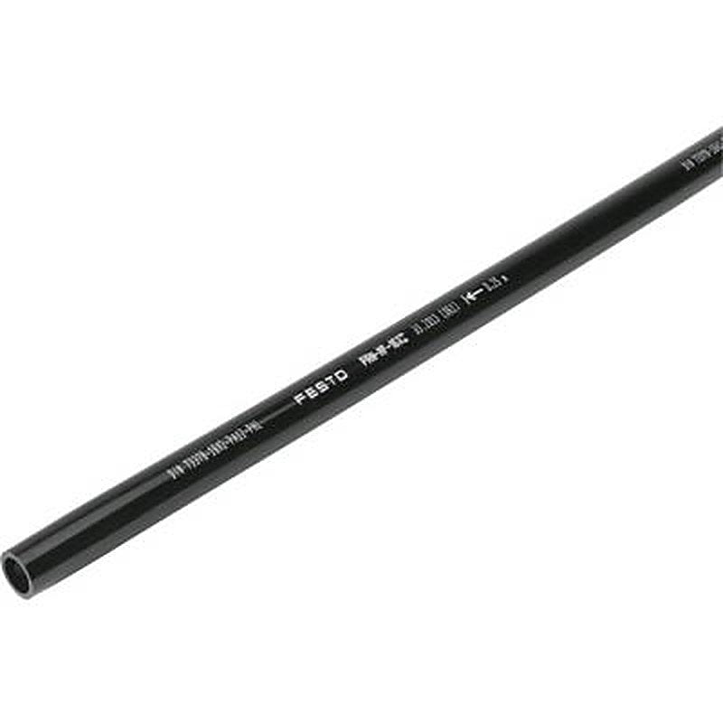 Festo Polyamide 12, Flexible Tubing, 10 mm ID, 14 mm OD, Black