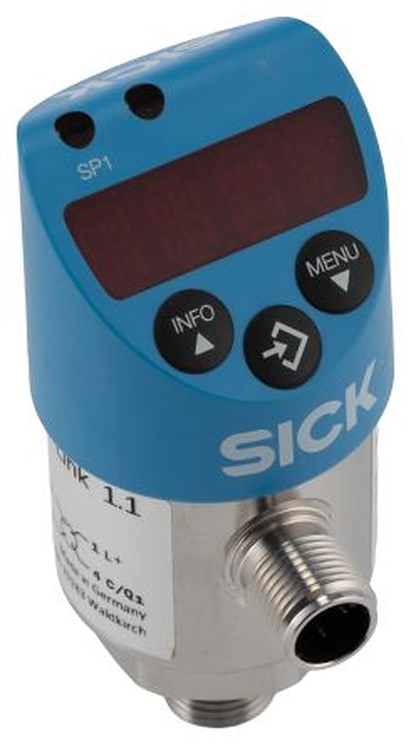 SICK PBS Plus Series Pressure Sensor, PNP/NPN NO/NC + Current/Voltage Output 0 bar 100 bar, Relative Reading