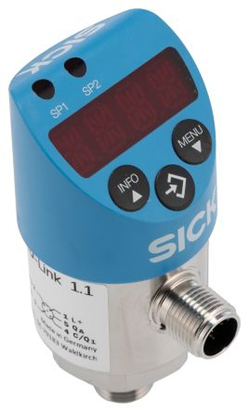 SICK PBS Plus Series Pressure Sensor, IO-Link Output 0 bar 1 bar, Gauge Reading