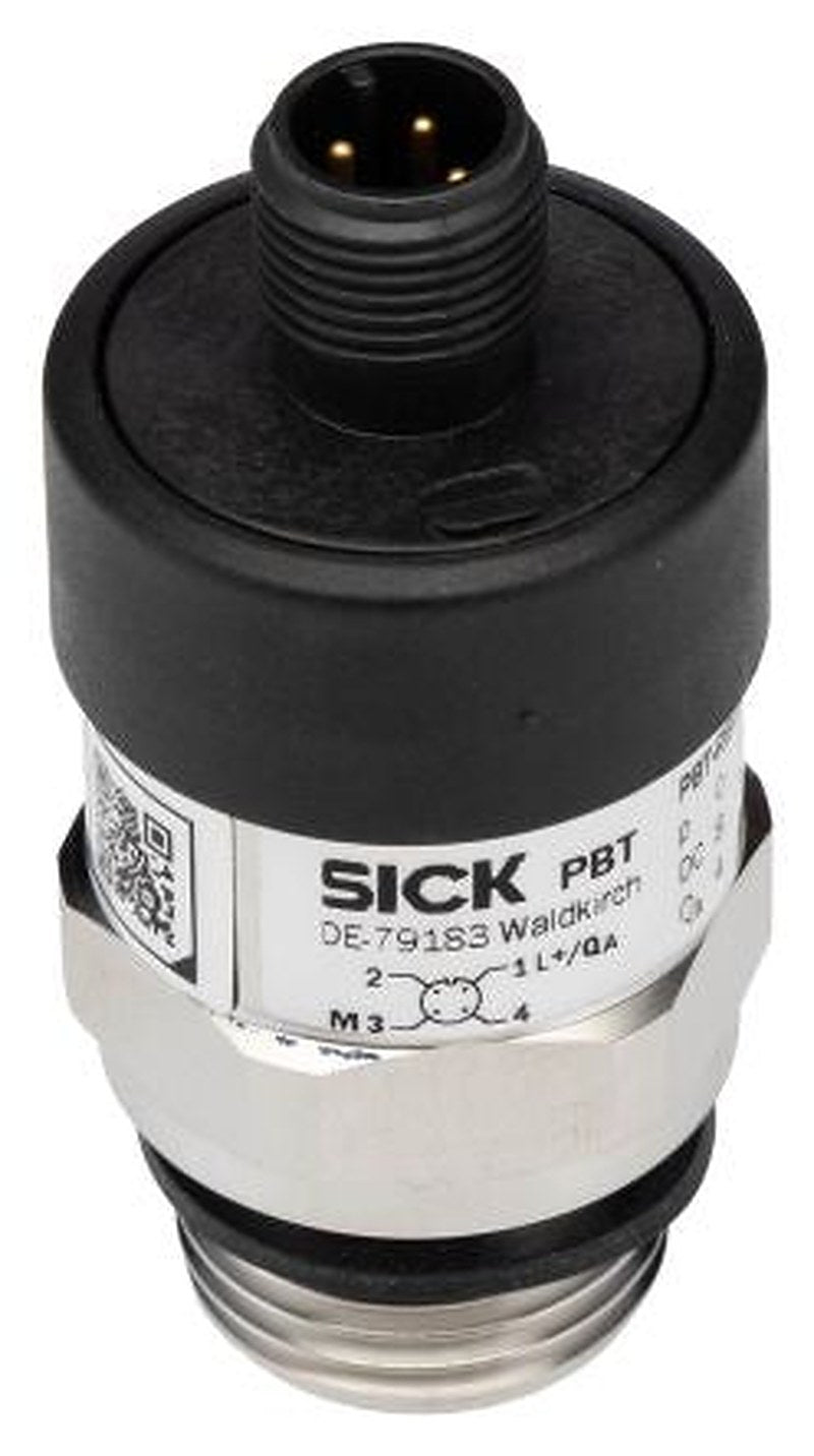 SICK PBT Series Pressure Sensor, Current Output 0 bar 10 bar, Gauge Reading