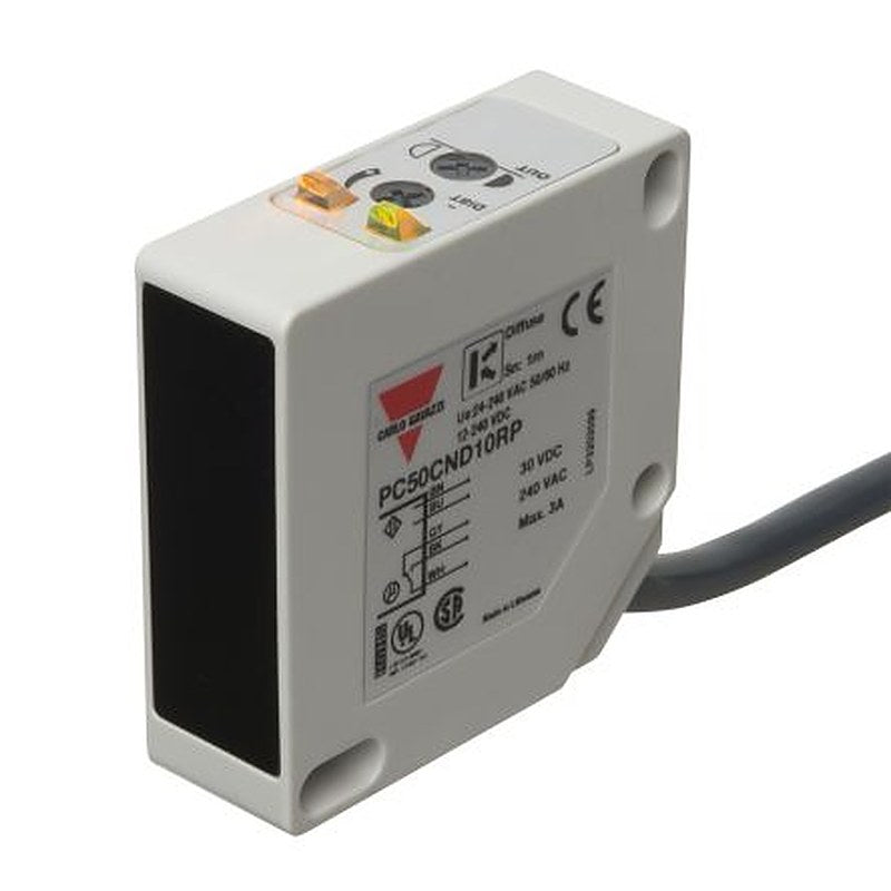 Carlo Gavazzi Diffuse Reflective Photoelectric Sensor, Rectangular Sensor