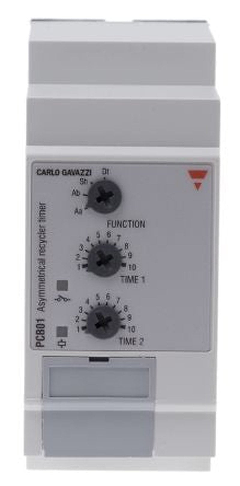Carlo Gavazzi PCB01 Series Timer Relay, 2-Contact, 12 to 240 V dc 12V ac, 240 V ac, 0.1 s to 100 h,
