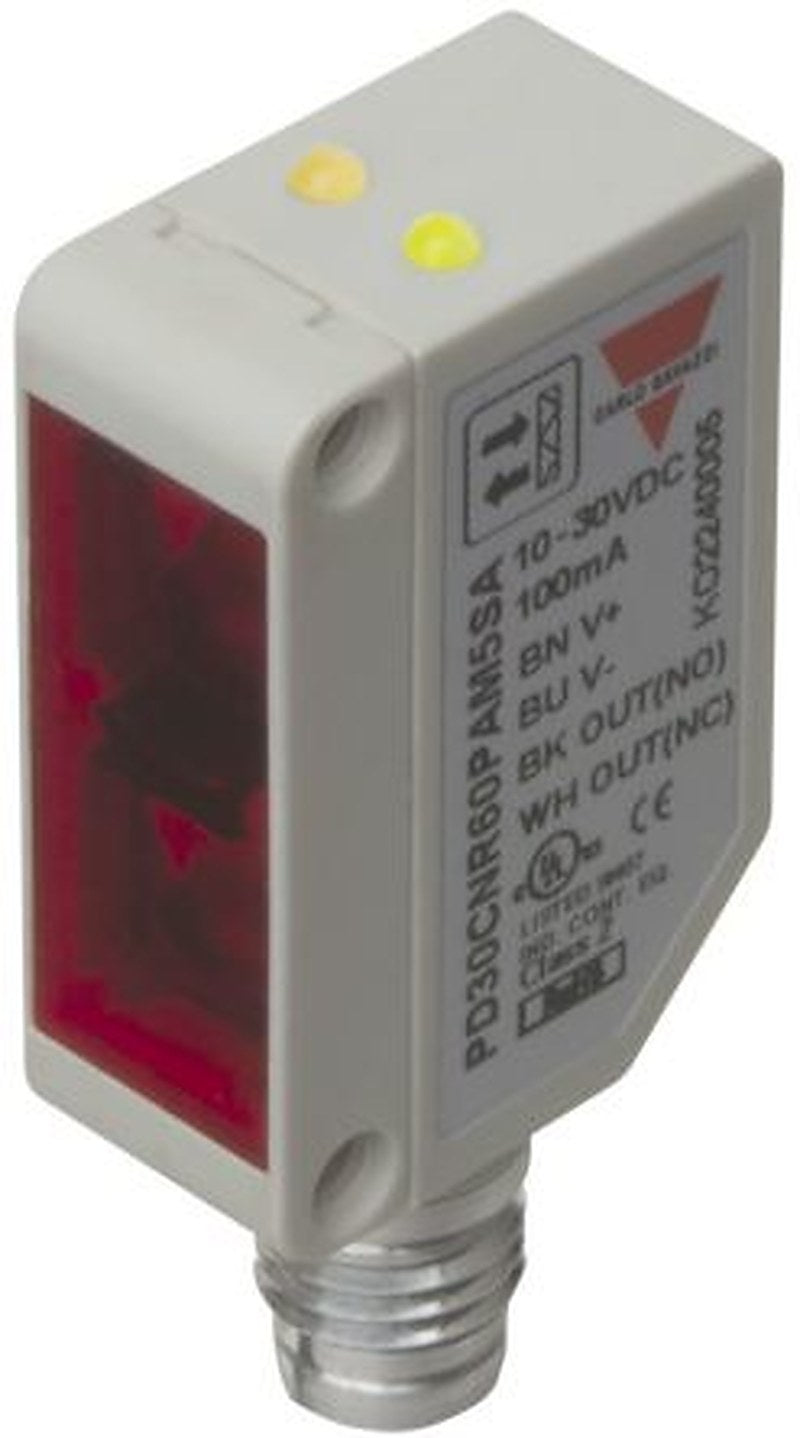 Carlo Gavazzi Diffuse Reflective Photoelectric Sensor, Rectangular Sensor